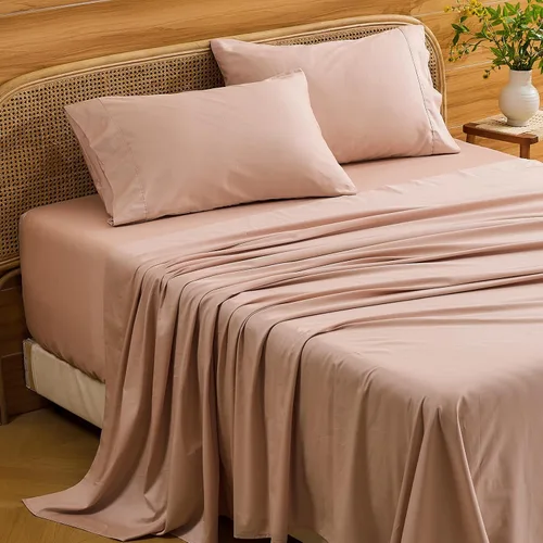 Miniatura 12 de Bedlifes Sábanas de algodón egipcio de 1000 hilos, tamaño Queen, 4 piezas con bolsillo profundo de 16 pulgadas, ropa de cama ultrasuave refrescante
