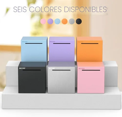Miniatura 7 de Alcancía para adultos hizgo - Alcancía para adultos debe romperse para abrirse - Caja de ahorro de dinero de acero inoxidable - Caja de ahorro