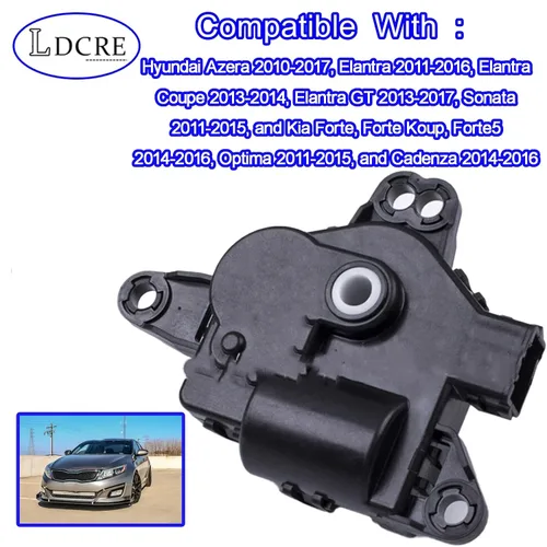 Miniatura 4 de Actuador de puerta de mezcla de calentador HVAC, modo principal, 5 pines, se adapta a Hyundai Azera 2010-2017, Elantra 2011-2016, Sonata 2011-2015