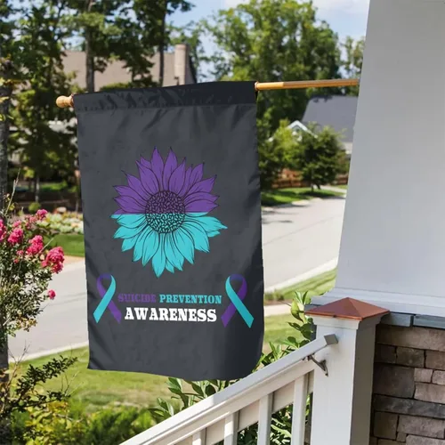 Miniatura 25 de Bandera de jardín de concientización sobre la enfermedad de Alzheimer de 12 x 18 pulgadas, cartel vertical de doble cara para decoración del hogar