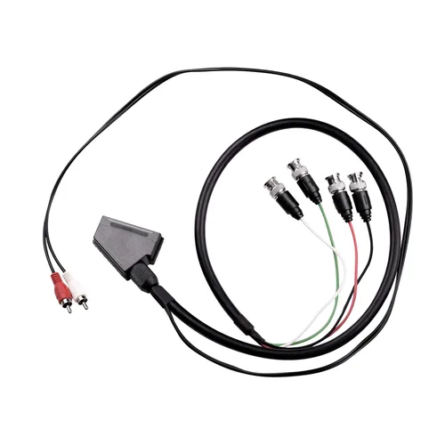 Miniatura 9 de XTPTFABS Cable hembra RGB Euro SCART a 4 RGB BNC y 2 RCA adaptador de audio y videojuego, uso para monitores Sony PVM serie BVM, monitor JVC Series
