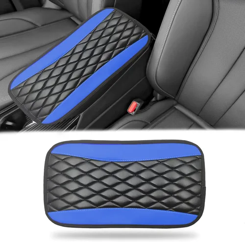 Miniatura 17 de Funda universal de cuero impermeable para consola central de automóvil, protector de caja de asiento para reposabrazos, accesorios de decoración
