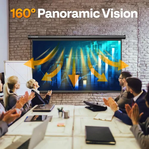 Miniatura 5 de VIVOHOME Pantalla de proyector motorizada 16:9 de 84 pulgadas con control remoto, pantalla de proyección eléctrica automática, pantalla de cine HD