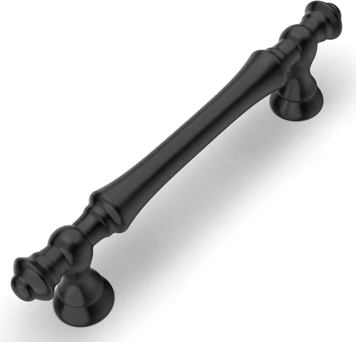 Miniatura 9 de Amerdeco ZH0014 - Juego de 10 tiradores de gabinete de latón antiguo de 3 pulgadas (76mm) con agujero central, herrajes para gabinetes de cocina