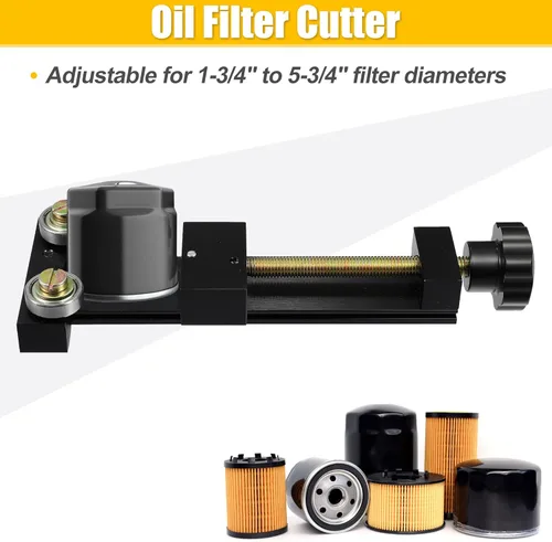 Miniatura 3 de X AUTOHAUX Herramienta universal de corte de filtro de aceite, herramienta de inspección de filtros de combustible 66490 con rango de corte