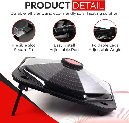 Miniatura 4 de Cúpula solar para calentador de piscina – SunCOIL negro para piscinas sobre el suelo e Intex – Kit de conexión gratuita y válvula desviadora