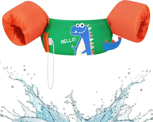Miniatura 8 de HeySplash Chaleco de Natación para Niños, Flotadores de Piscina para Niños Pequeños, Chaleco de Natación para Niños con Correa Ajustable, Chaqueta