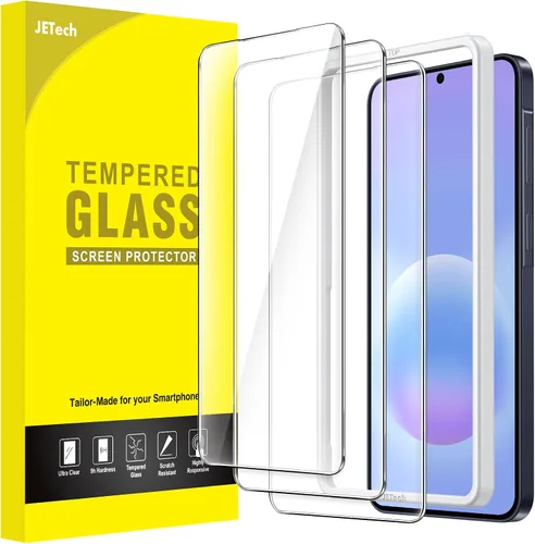 Miniatura 19 de JETech Protector de pantalla para Samsung Galaxy A53 5G / A52 / A52 5G / A52s 5G, película de vidrio templado 9H, antiarañazos, transparente HD