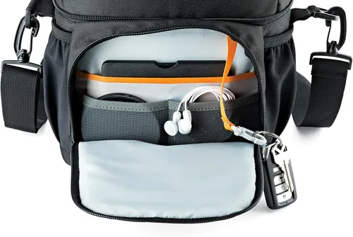 Miniatura 3 de Lowepro LP37121, Bolso para cámara Nova 170 AW II, Compatible con DSLR con lente de 24-105mm acoplada, dron fotográfico compacto, 1-2 lentes