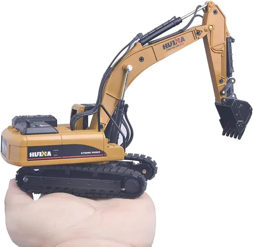 Miniatura 4 de Ailejia Modelos de aleación de juguete de camión articulado con volquete y excavadora a escala 1/50, vehículo de construcción, modelo de ingeniería