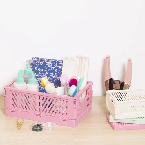 Miniatura 4 de Craftelier - Caja para organización y almacenamiento de álbumes de recortes y otros materiales de artesanía Diseño plegable y apilable