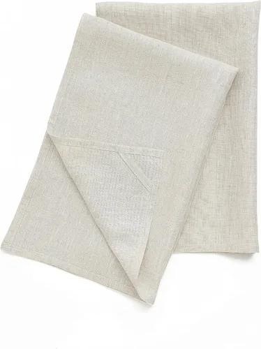 Miniatura 15 de Solino Home Chambray - Juego de 2 toallas de cocina de lino negro 100% puro de 17 x 26 pulgadas con lazo para colgar, paño de cocina de lino europeo