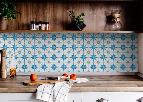 Miniatura 6 de Adhesivos para azulejos Mi Alma, 24 unidades, Talavera, plantillas de pared, calcomanías para despegar y pegar, fácil aplicación, ideal para baño