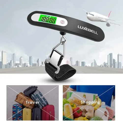 Miniatura 6 de Balanza digital de equipaje de regalo para maleta de viajero Balanza de peso de mano 110lbs