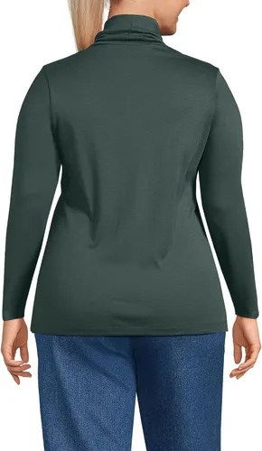 Miniatura 21 de Lands' End Supima - Suéter de cuello alto y mangas largas para mujer