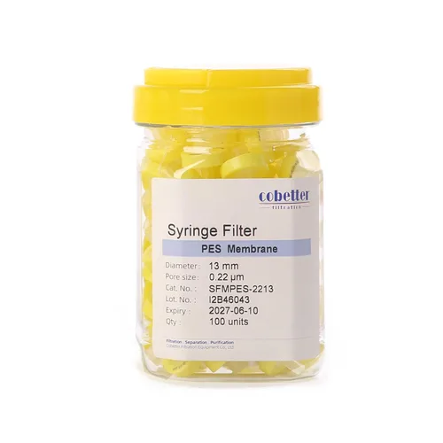 Miniatura 11 de Paquete de 100 Filtros de Jeringa PTFE para Laboratorio Filtros de Filtración Hidrofóbica Tamaño de Poro 0.22μm Diámetro 13mm No estéril Rojo