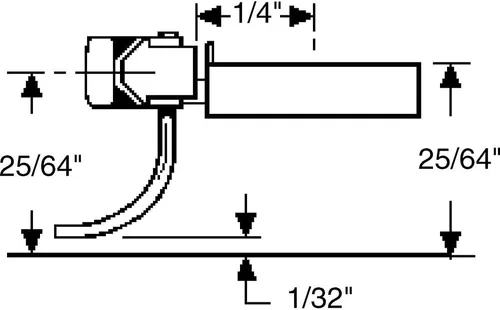 Miniatura 2 de HO Acoplador de bigotes, 1/4" Underset (2 Pr)