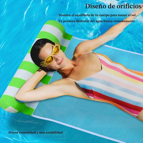 Miniatura 8 de 3/5/8 Pack Pool Hammock Upgrated Water Pool Floats, 4-in-1 (Hammock, Saddle, Lounge Chair, Drifter) Multi-Purpose Water Pool Float, Non-Stick PVC