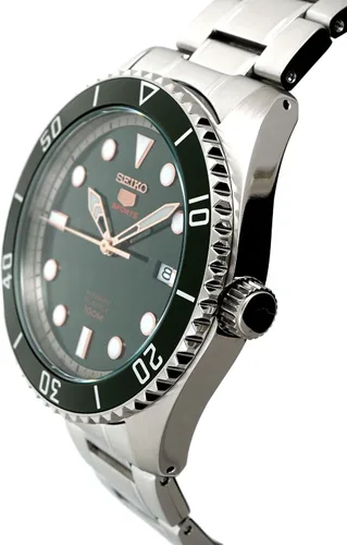 Miniatura 2 de Seiko Serie 5 reloj automático para hombre con esfera verde SRPB93, Verde, Moderno