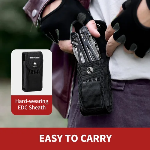 Miniatura 4 de Regalos de Navidad para hombres, papá, WETOLS 21-en-1 multiherramientas con cuchillo de bolsillo, alicates autoblocantes de acero inoxidable con 8