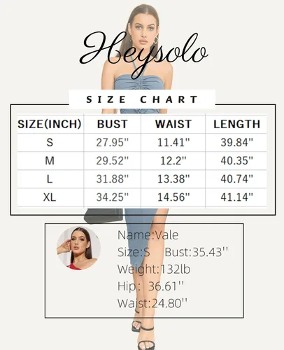 Miniatura 7 de Heysolo Vestidos de verano para mujer, sin espalda, cuello halter, abertura lateral, espalda descubierta, sin mangas, fruncido, vestido de fiesta
