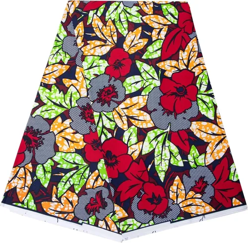 Miniatura 18 de HollandaisWax Tela africana 6 yarda impresa tela africana Ankara tela de cera para vestido de fiesta 6681NEWa