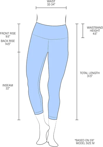 Miniatura 7 de 90 Degree By Reflex Capris de cintura alta a prueba de sentadillas - Capris de entrenamiento Interlink de 22 pulgadas
