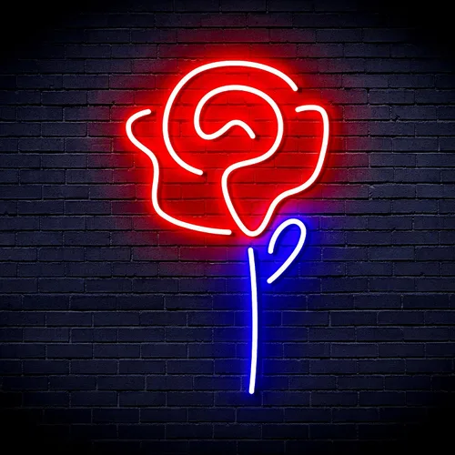 Miniatura 32 de ADVPRO Rose Flower Women Room Decor Flex Silicona LED Neon Sign Verde y Rosa st16s32-fnu0034-gk Verde & Rosa