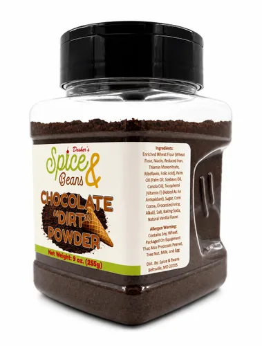 Miniatura 6 de Polvo de Galleta de Chocolate "Dirt" Cobertura para Helado y Decoración de Postres por Dasher's Spice & Beans 9 oz.