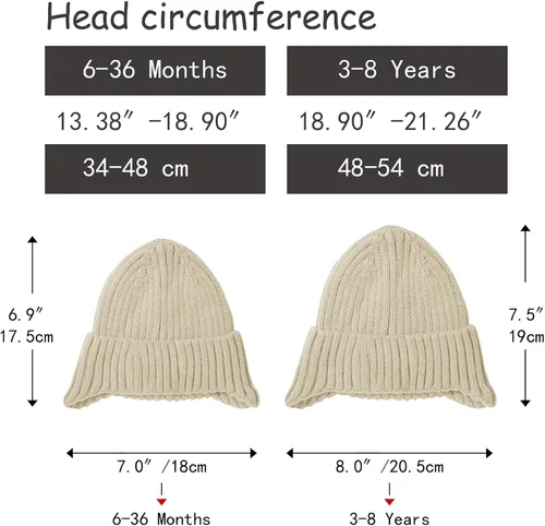 Miniatura 5 de MaxNova Gorro de invierno para bebé, gorro de punto con orejeras para niños y niñas de 0 a 8 años