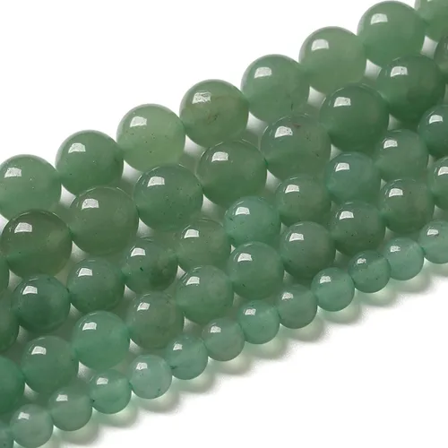 Miniatura 30 de Cuentas redondas naturales semipreciosas de piedra suelta para hacer joyas, brazaletes, collares Cuarzo rosa