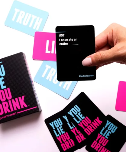 Miniatura 4 de DSS Games You Lie You Drink - El juego de beber para personas que no pueden mentir [para la noche de juegos, preames, grupos de amigos y más]