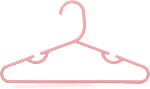 Miniatura 3 de HANGERWORLD Perchas infantiles para guardería y armario infantil (20 unidades, rosa)