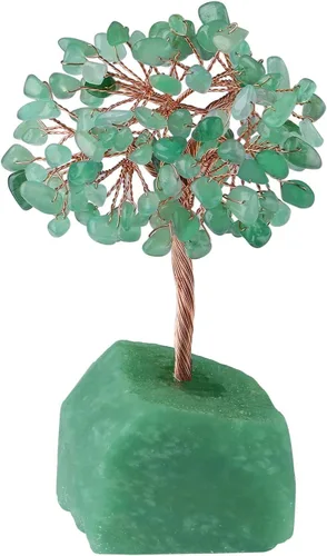 Miniatura 3 de YATOJUZI Árbol de cristales de ópalo con base de opalita, alambre de cobre, árbol de la vida para energía positiva, Reiki, buena suerte, hogar