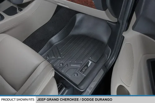 Miniatura 3 de SMARTLINER Juego de alfombrillas de 2 filas compatibles con Dodge Durango 2013-2016