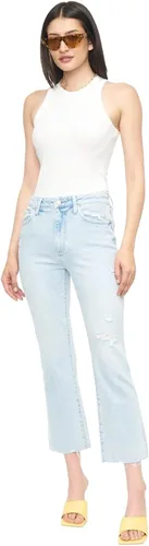 Miniatura 4 de Pistola Denim Lennon - Jeans recortados de tiro alto para mujer