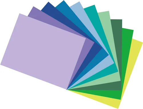Miniatura 3 de Tru-Ray Papel de Construcción Resistente, Colores Surtidos Fríos, 9" x 12", 50 Hojas (102942) y Papel de Construcción Resistente, Colores Surtidos