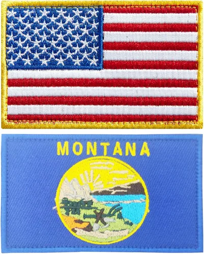 Miniatura 27 de stidsds Paquete de 2 parches de bandera estadounidense de Chicago de Estados Unidos, parches bordados, banderas de Estados Unidos, parche táctico