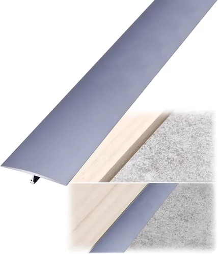 Miniatura 9 de Tira de transición de suelo de aluminio con moldura en T, para garaje, laminado a vinilo, tira de umbral de borde de puerta, para porche, entrada