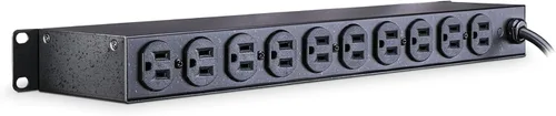 Miniatura 4 de Montaje del rack PDU Cyberpower Cps-1220 Rms, conector múltiple, 12 salida 20 A, 2400 VA, 1800 julios 15 A Negro