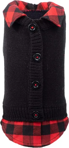 Miniatura 18 de The Worthy Dog Suéter de cuello alto de punto grueso, ropa cálida de invierno para perro, trajes de abrigo para mascotas para clima frío - XXS, gris