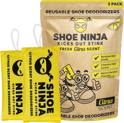 Miniatura 5 de Insertos desodorantes para zapatos, eliminador de olores de zapatos, carbón activado para absorber el olor de los zapatos, paquete de 2 eliminadores