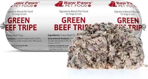 Miniatura 15 de Raw Paws Signature Blend Alimento para mascotas para perros y gatos, receta de carne de res y verduras, rollos de 1 libra (paquete de 20) – Alimento