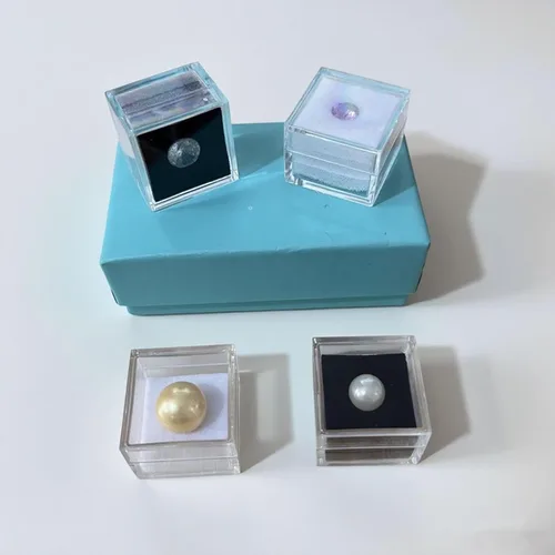 Miniatura 5 de KissYou Caja Pequeña de Acrílico con Tapa Cajas de Caramelo Transparentes para Exhibición Decoración de Fiesta Cubo Cuadrado de Plástico