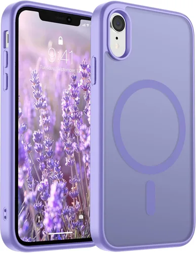 Miniatura 67 de SUPFINE Funda magnética para iPhone 11 Pro Max (compatible con MagSafe) (protección contra caídas de grado militar), delgada, translúcida mate, a