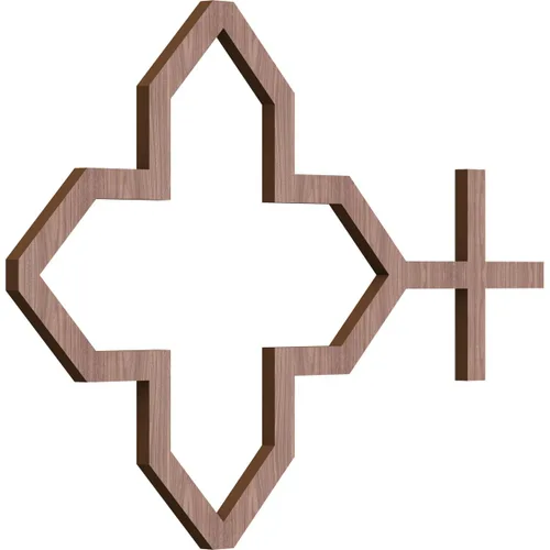 Miniatura 27 de Laird Paneles decorativos de pared de madera con calado, extra pequeños, 13/8 pulgadas de ancho x 7 3/8 pulgadas de alto x 3/8 pulgadas de alto