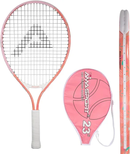 Miniatura 29 de AMA SPORT Raqueta de tenis para niños pequeños, kit de iniciación de raqueta de tenis de 17 a 25 pulgadas para niñas y niños con bolsa de nailon
