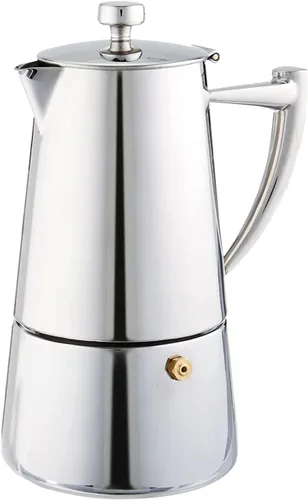 Miniatura 17 de Cuisinox Roma - Olla de espresso Moka de acero inoxidable para estufa de 4 tazas