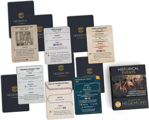 Miniatura 3 de Hegemonía: Expansión de eventos históricos - 50 nuevas cartas añaden eventos a tu juego, juego de mesa único y asimétrico impulsado por cartas, a