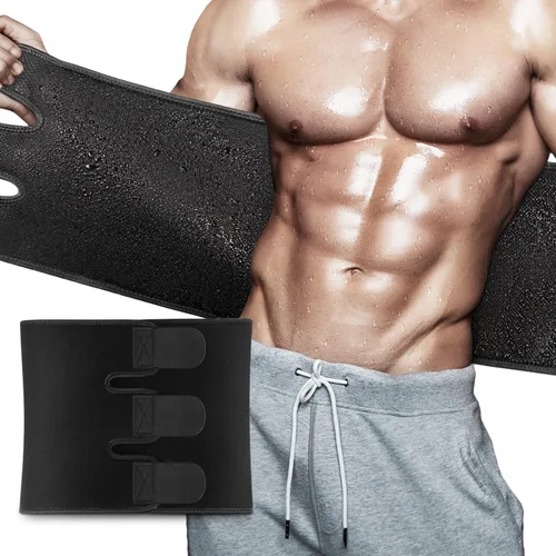 Miniatura 8 de RIYA Faja reductora de cintura para sudar para mujeres y hombres, banda de sudor para el vientre y el estómago